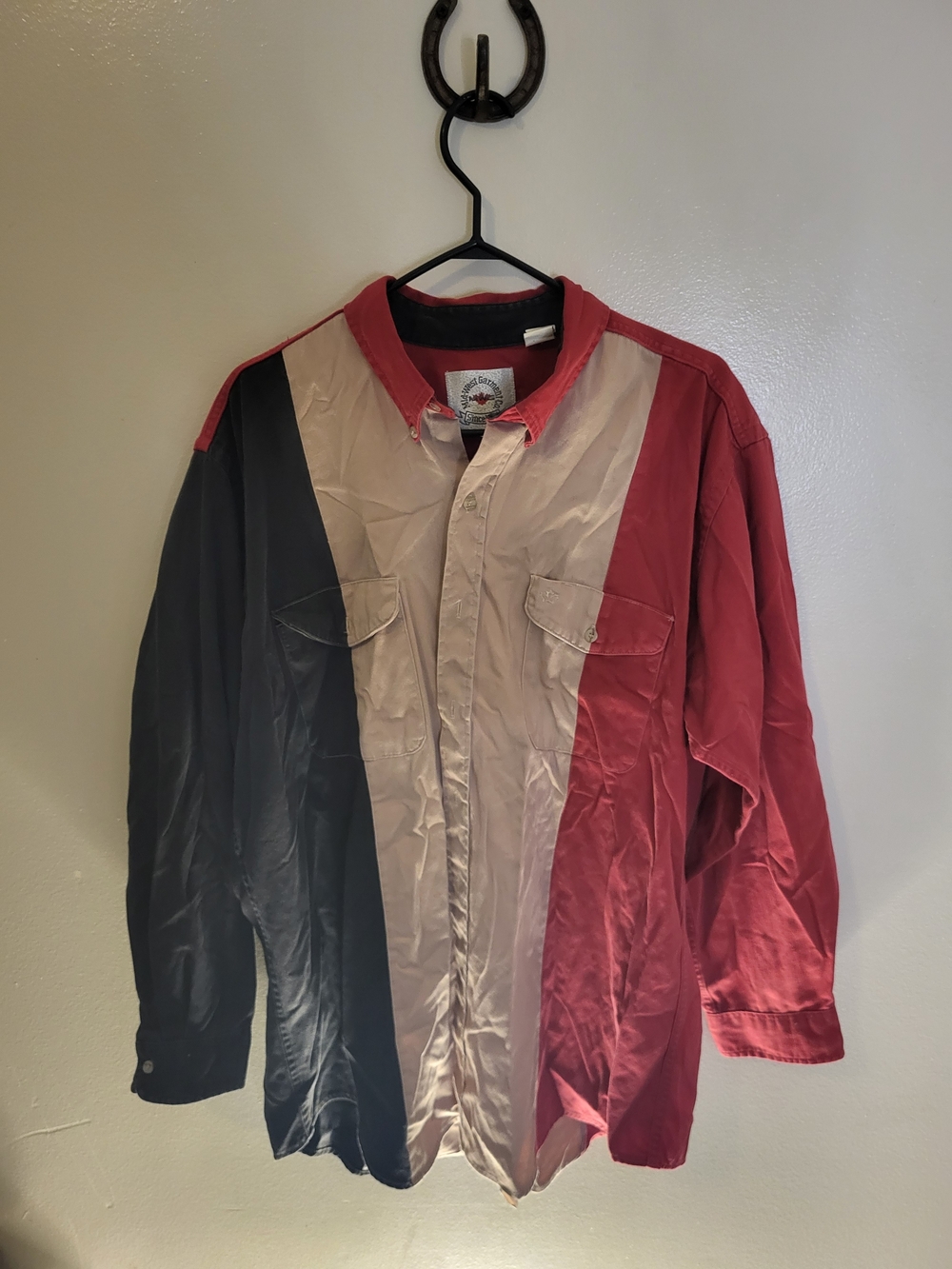 Vintage Mwg Popper Style Western Shirt